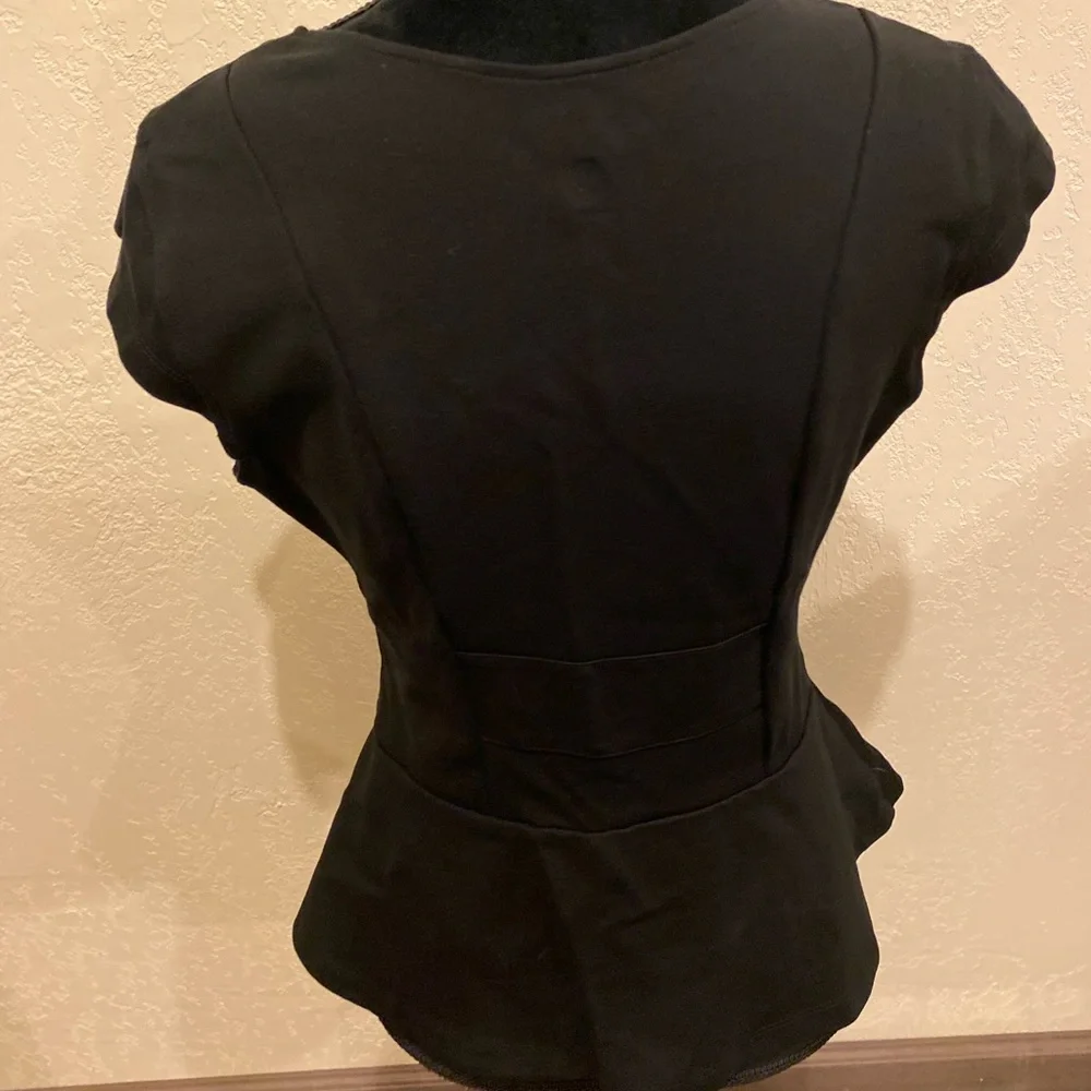 Black peplum top - Picture 10 of 10